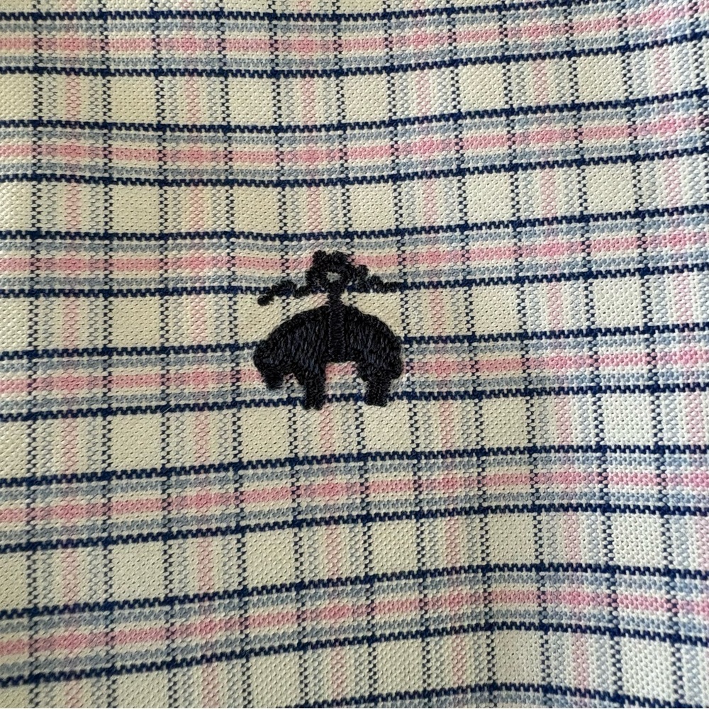 Brooks Brothers Blue and Purple Plaid Button-Down Shirt - Picture 6 of 8